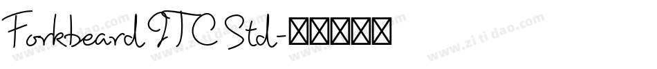 Forkbeard ITC Std字体转换